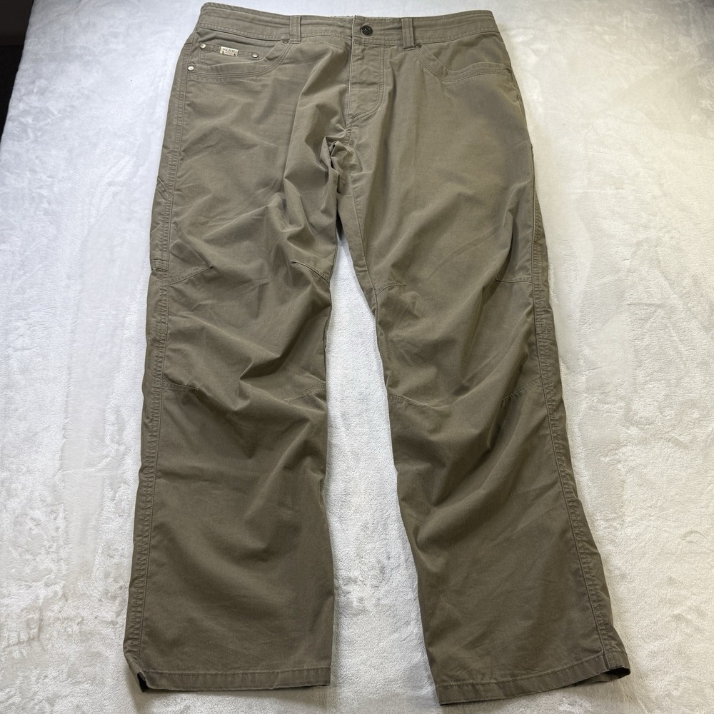 Kuhl Revolvr Pants Lightweight Hiking Stretch 36x32 Mens Beige Patina Outdoors - Picture 2 of 12